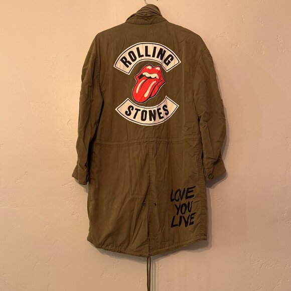 Rolling Stones Green Army Jacket - Picture 1 of 7